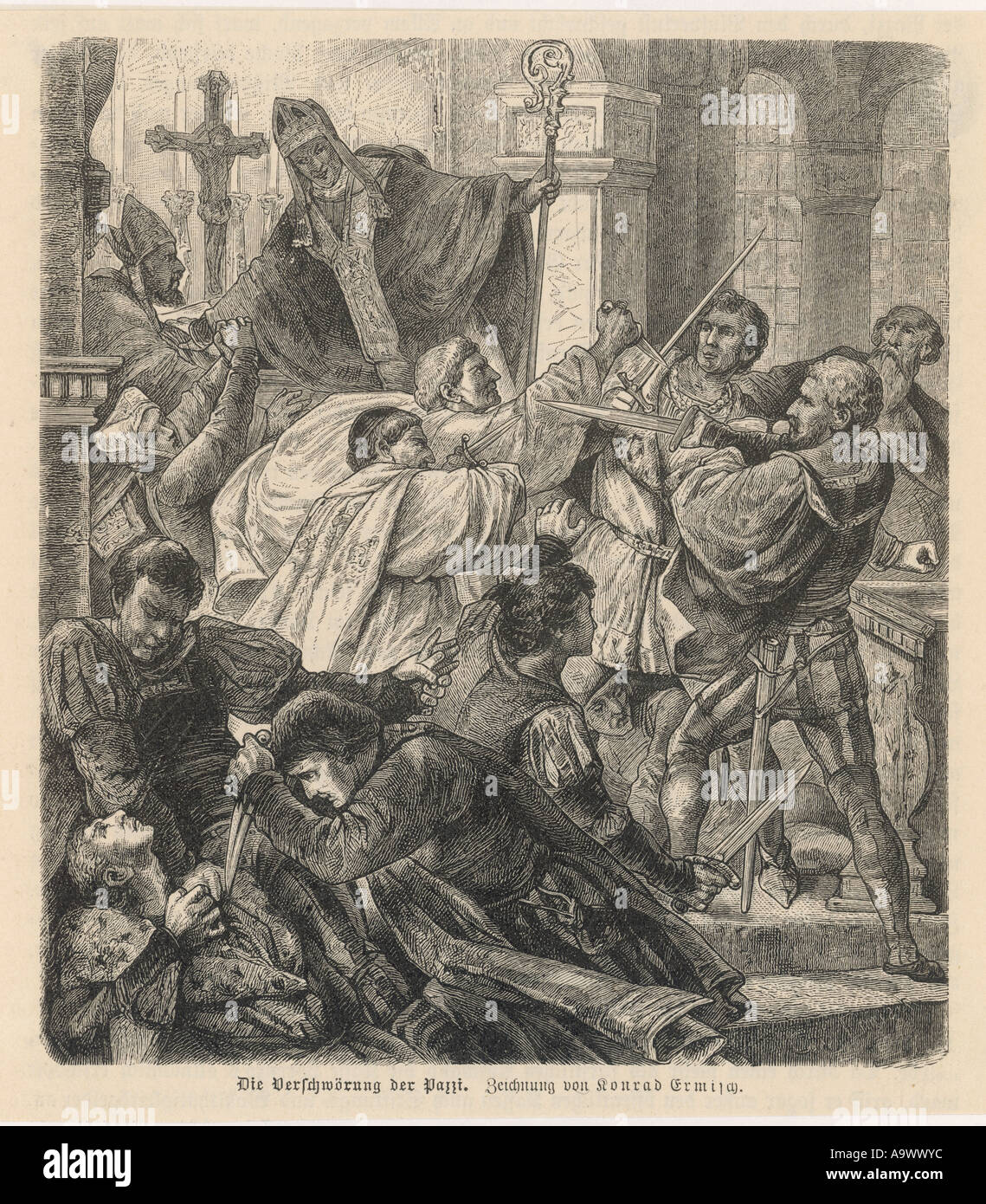 Pazzis Fight The Medicis Stock Photo Alamy