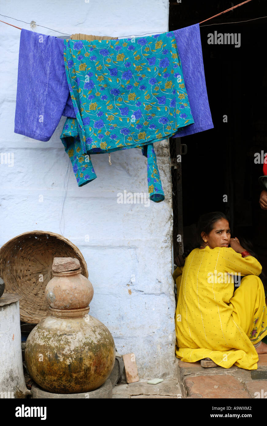 Street scene Jodhpur the blue city Rajasthan India Stock Photo - Alamy