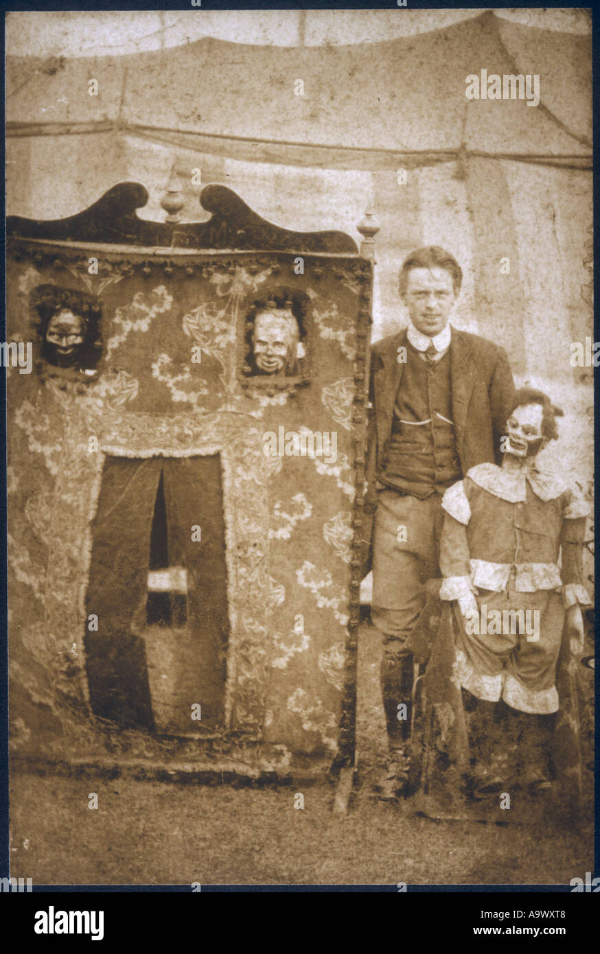 Travelling Ventriloquist Stock Photo