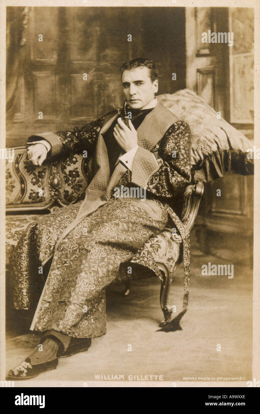 William Gillette Actor Stock Photo Alamy