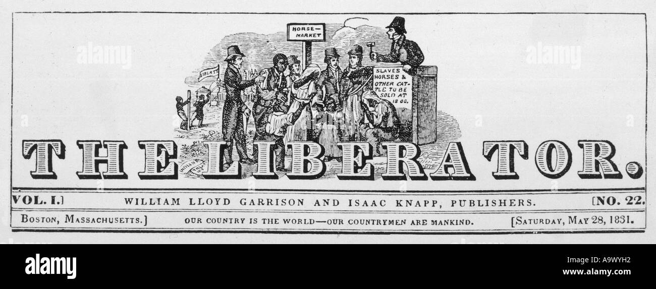 Anti Slavery 1831 Stock Photo