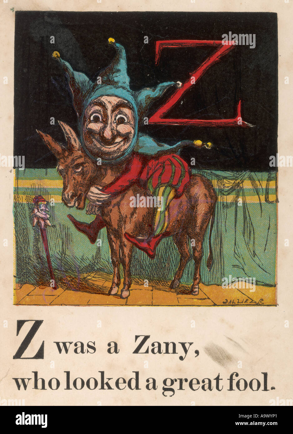 Alphabet Z For Zany Stock Photo