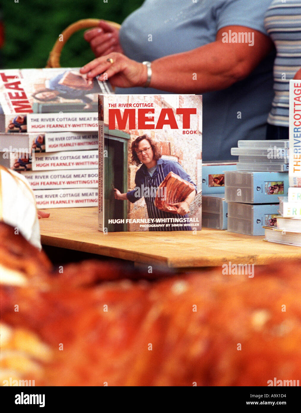 Meat Book By Hugh Fearnley Whittingstall At A Village Fete Stock