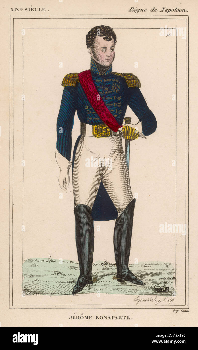 Jerome Bonaparte Costume Stock Photo
