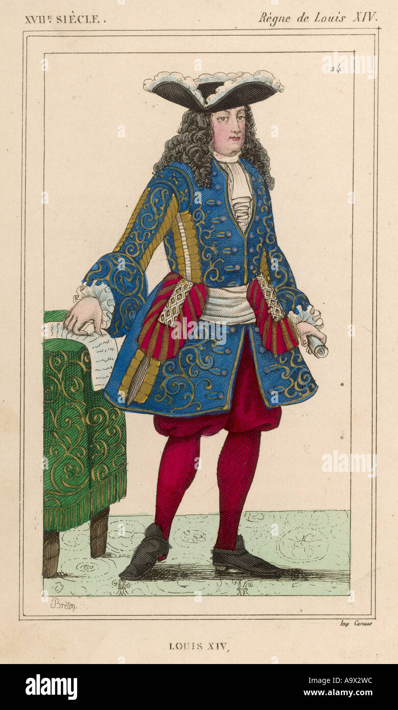 Louis Xiv 1697 Stock Photo