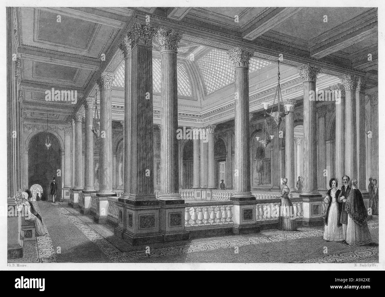 Reform Club Saloon 1840 Stock Photo