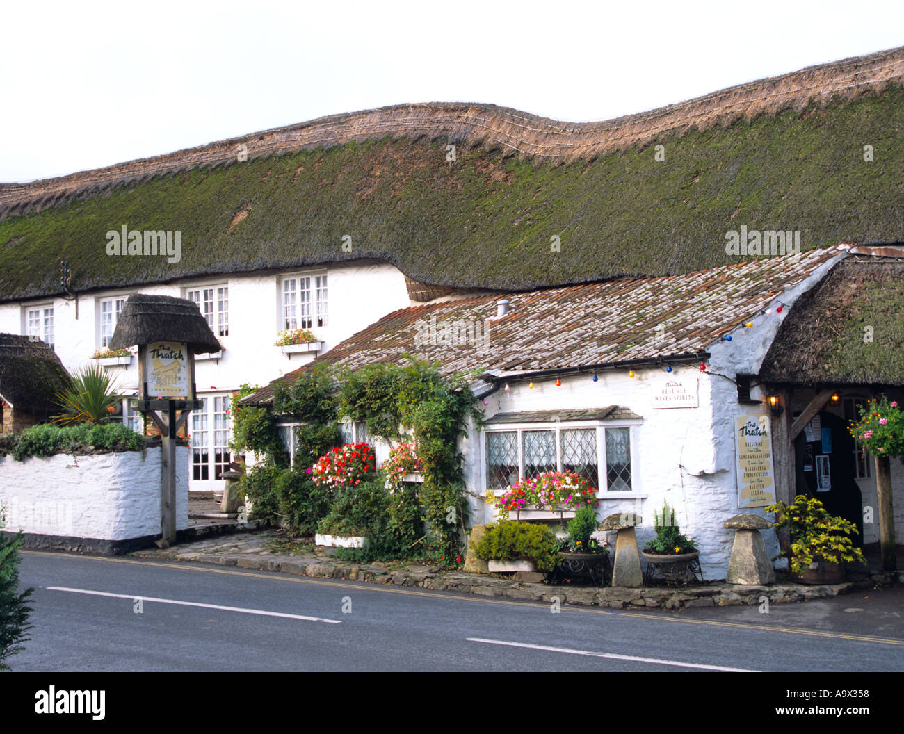 CROYDE DEVON England UK October The Olde Thatch Inn in this lovely village Stock Photo