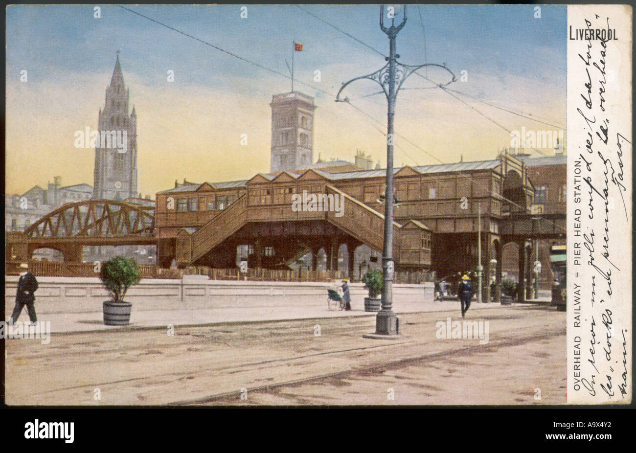 Liverpool Pier Head Stn Stock Photo