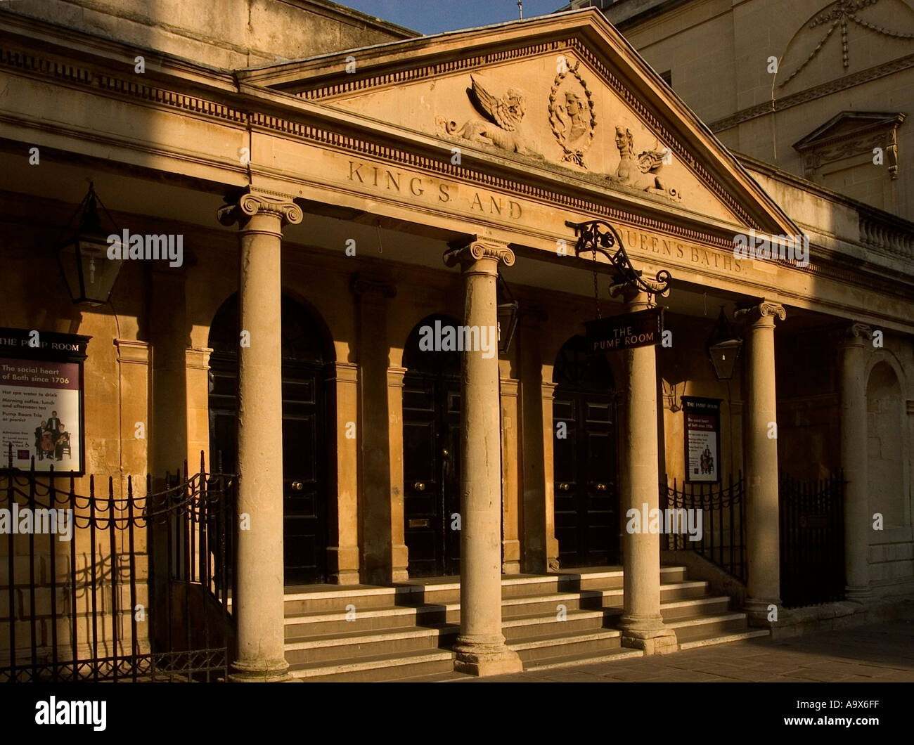 Exterior of The Pump Room, Kings and Queens Baths entrance, featuring ...