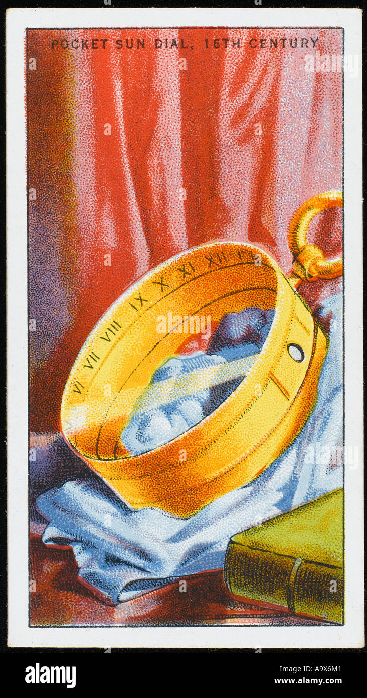 Pocket Sun Dial Stock Photo