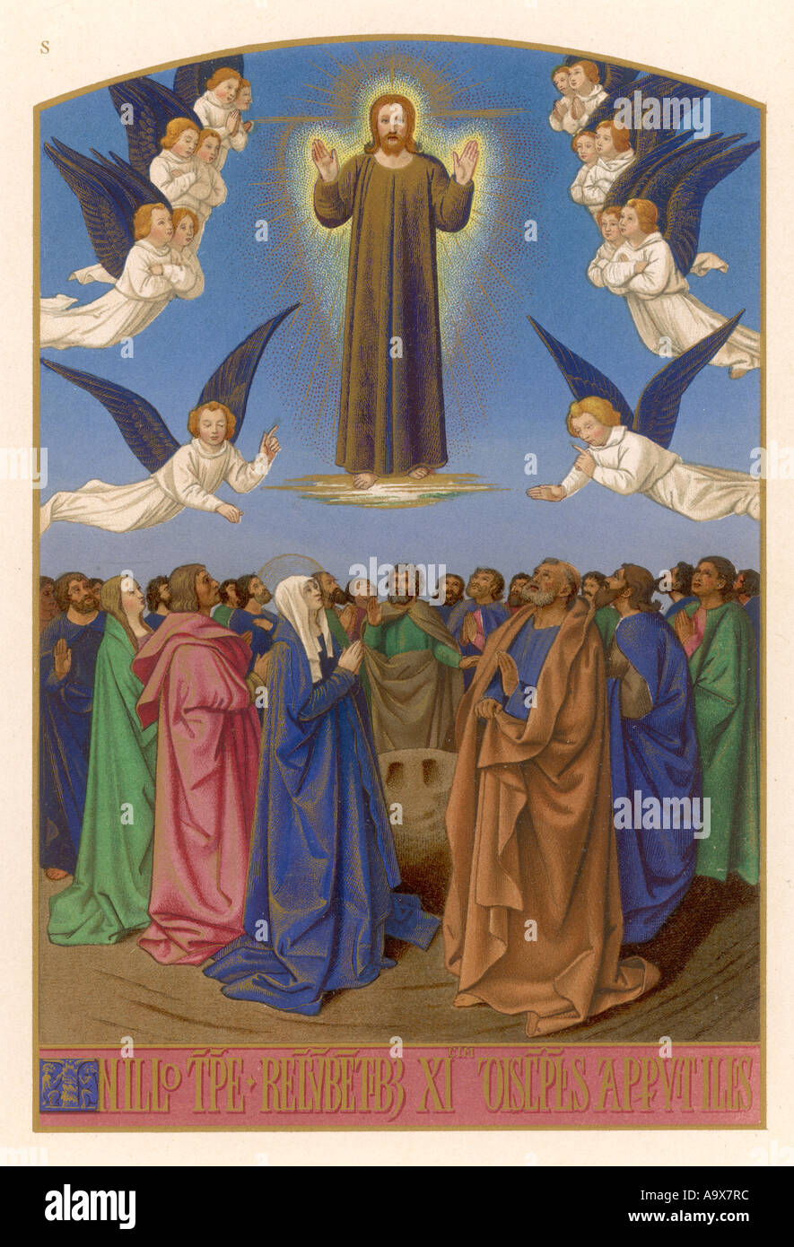 Jesus Ascends Fouquet Stock Photo
