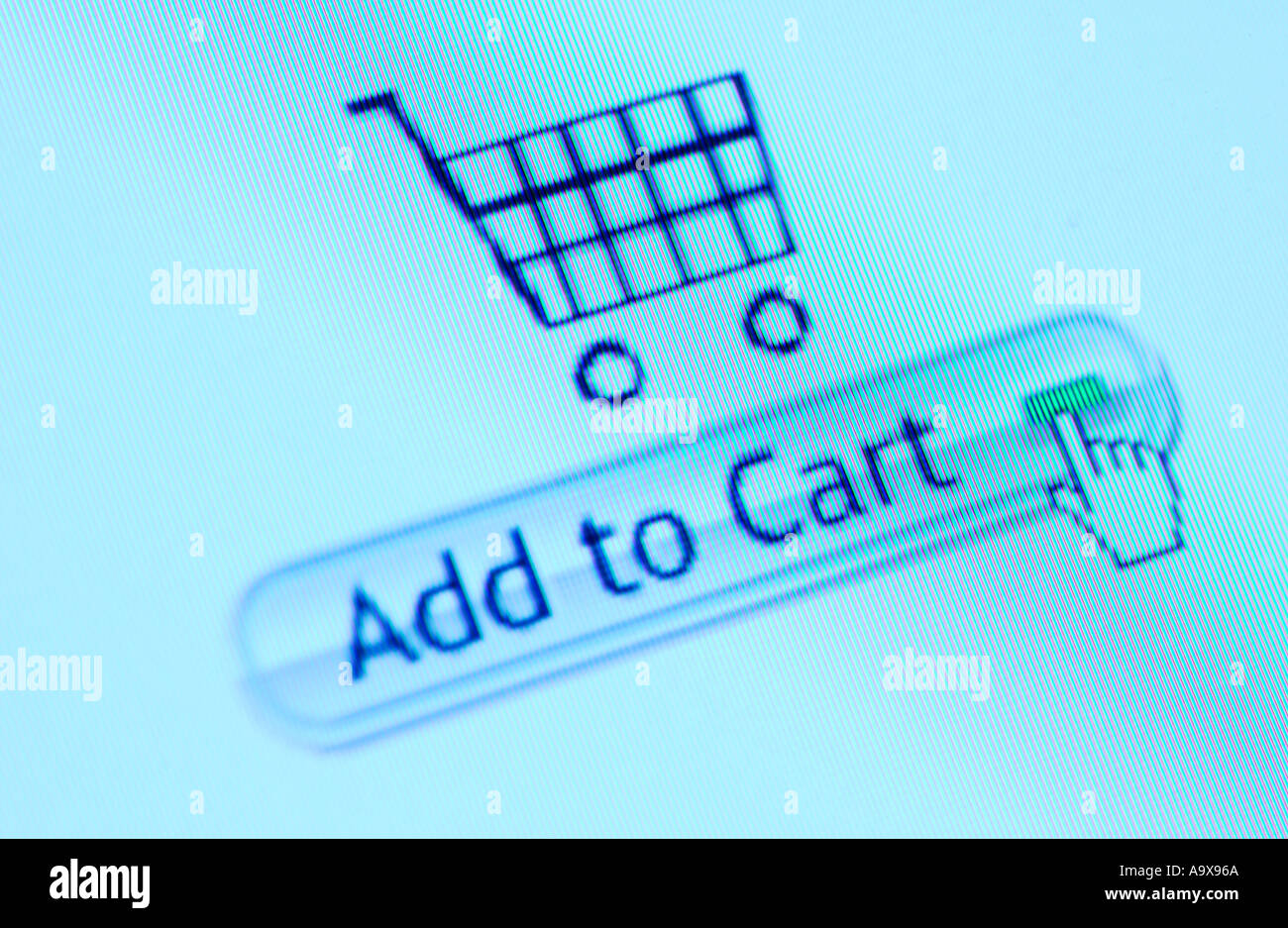 Add to cart online shopping Stock Photo