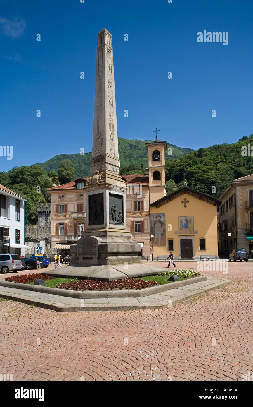 Piazza Independenza Chiesa San Rocco Bellinzona Tucino Switzerland
