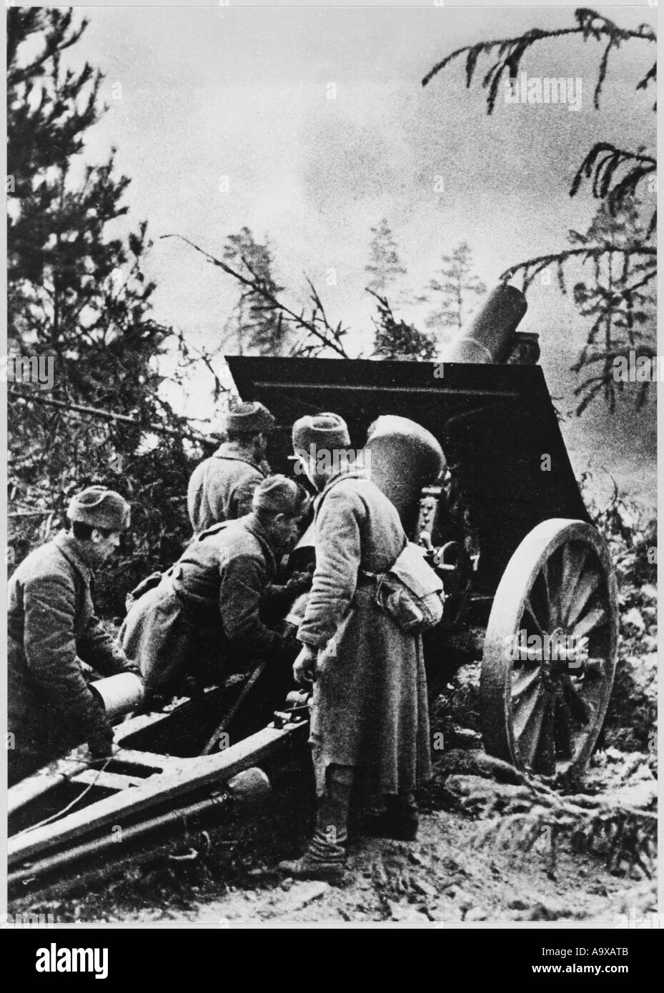 Soviet Howitzer Stock Photo