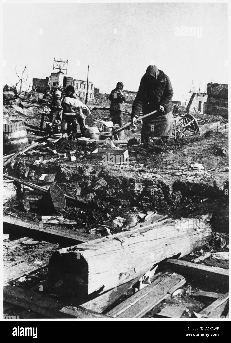 Stalingrad Aftermath Stock Photo