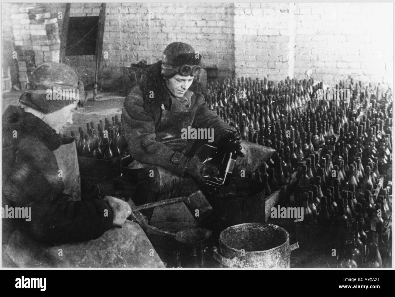 Molotov Cocktail Factory Stock Photo Alamy