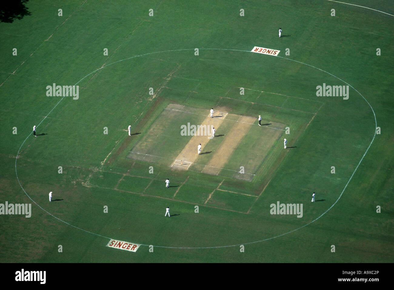 Cricket Pitch Aerial High Resolution Stock Photography and Images Alamy