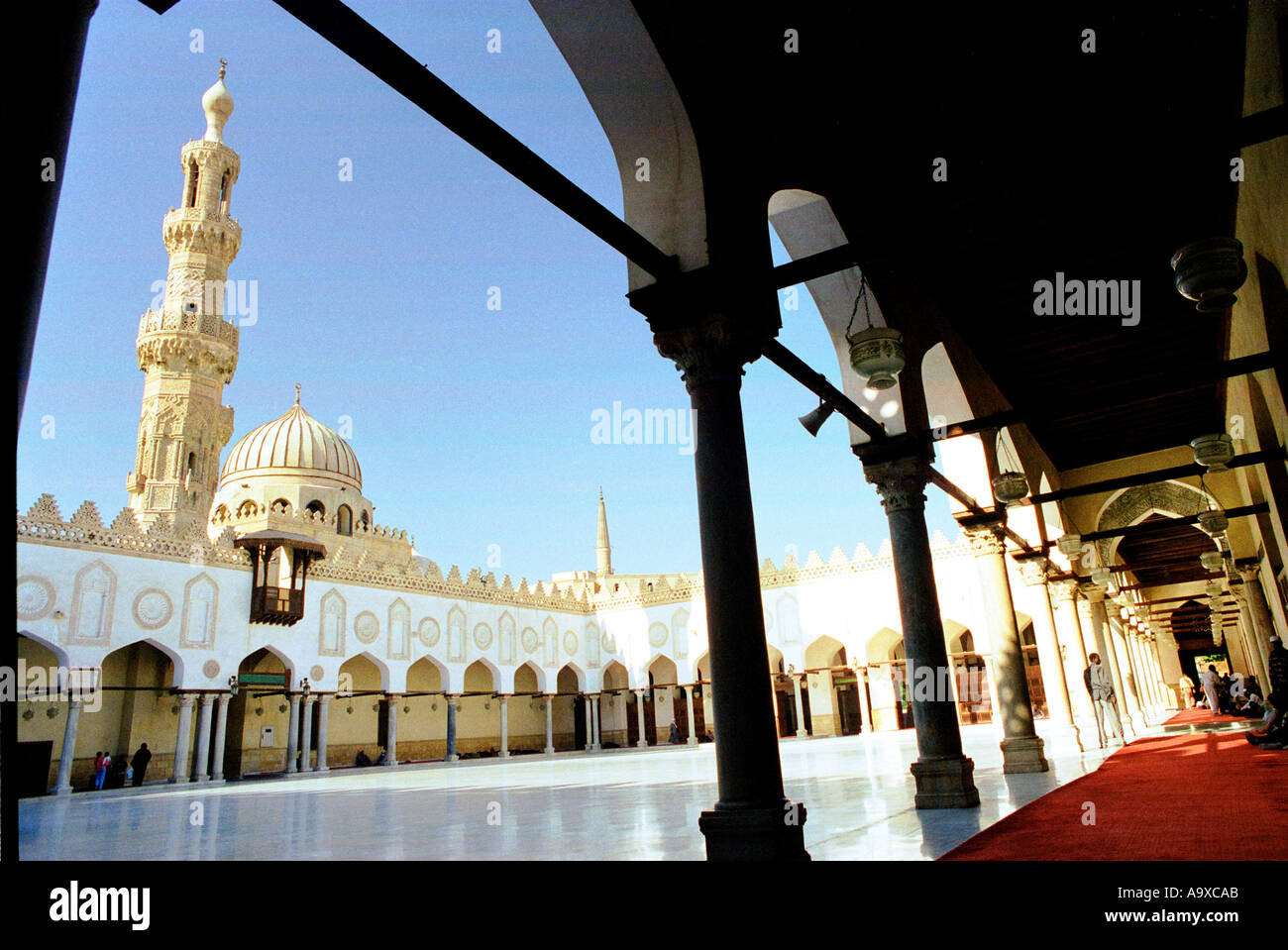 Al Azhar mosque in the old Islamic part of Cairo Egypt Stock Photo - Alamy