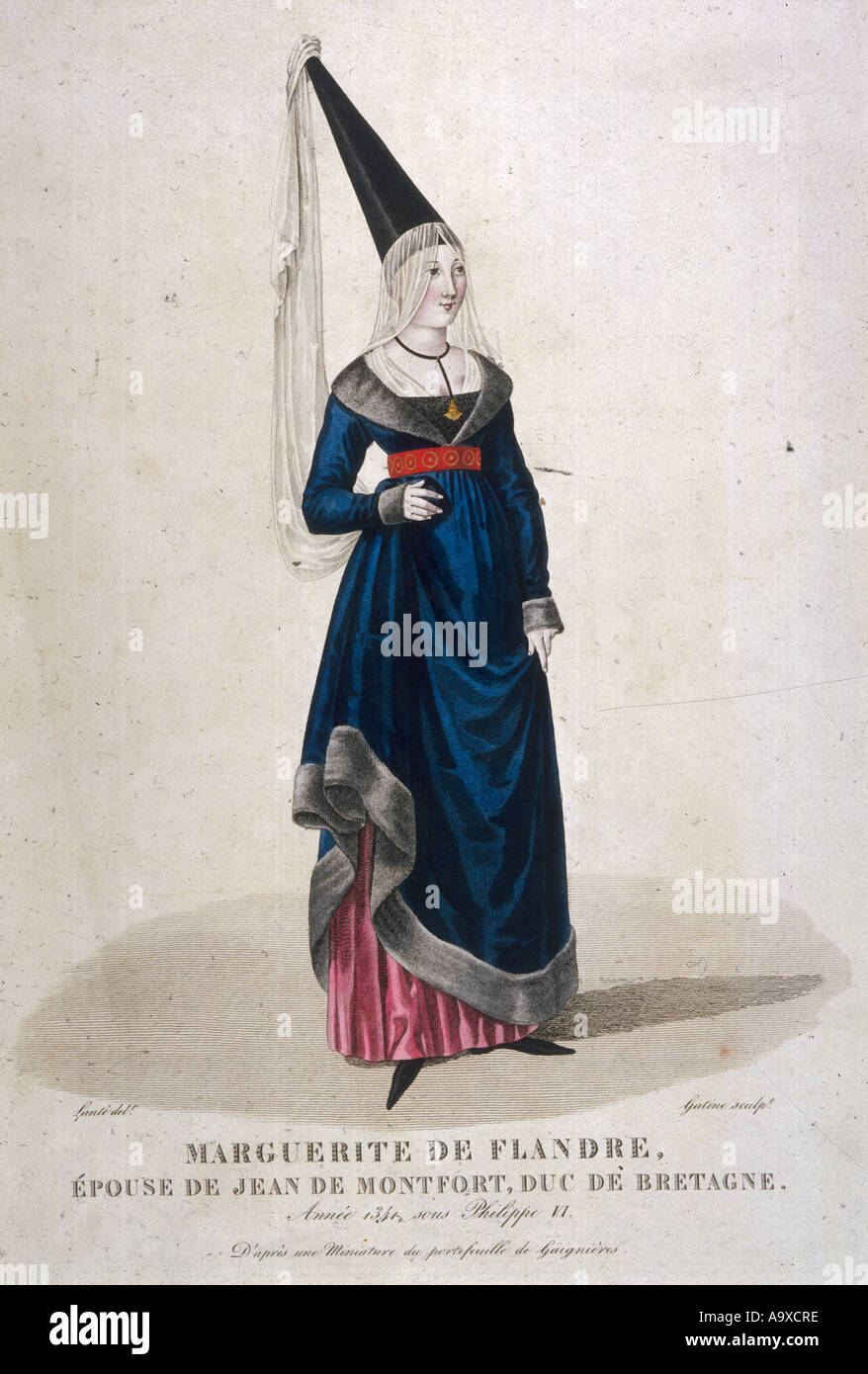 Costume 14th Century Stock Photo - Alamy