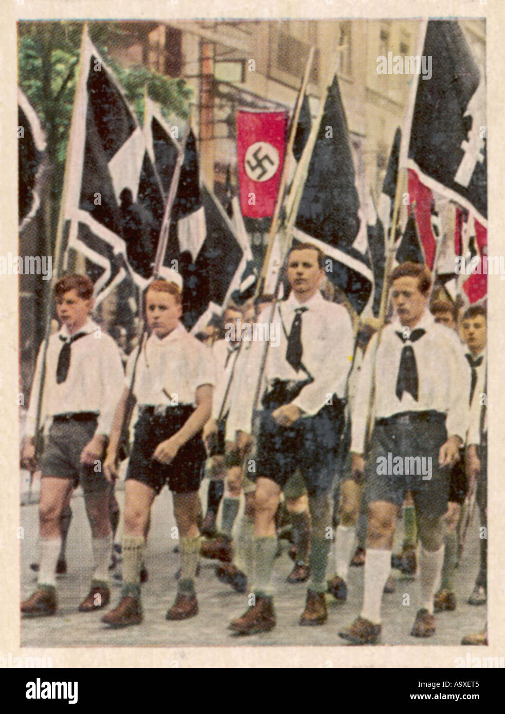 Hitlerjugend Parade Stock Photo