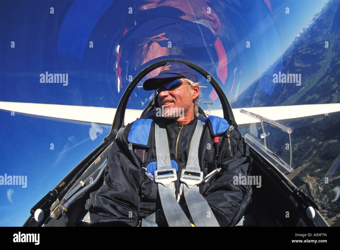 glider pilot Stock Photo Alamy
