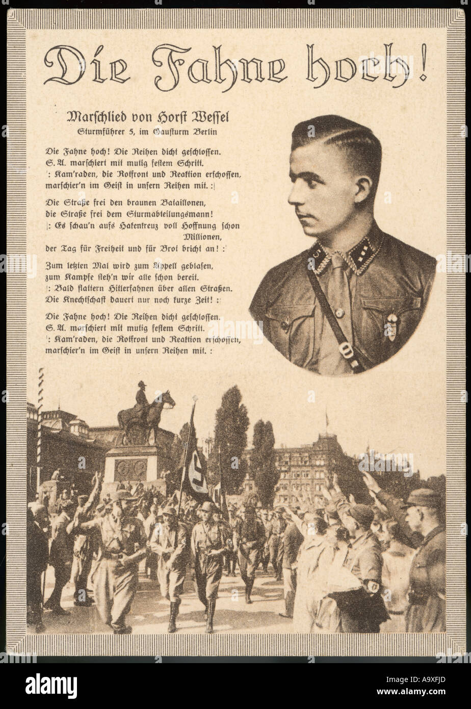 Horst Wessel And Song Stock Photo - Alamy