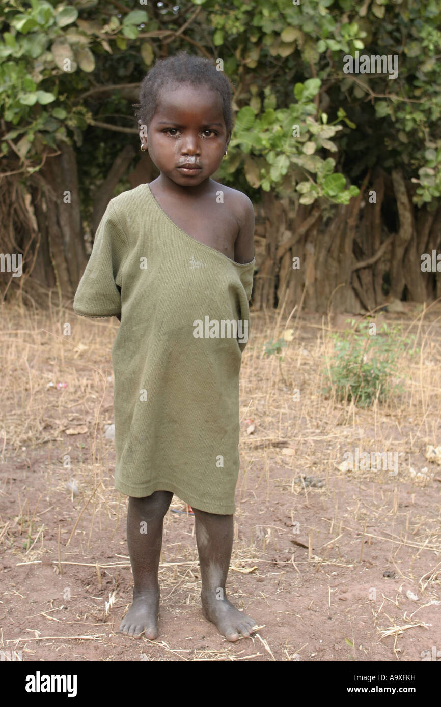 small Gambian girl, Gambia Stock Photo