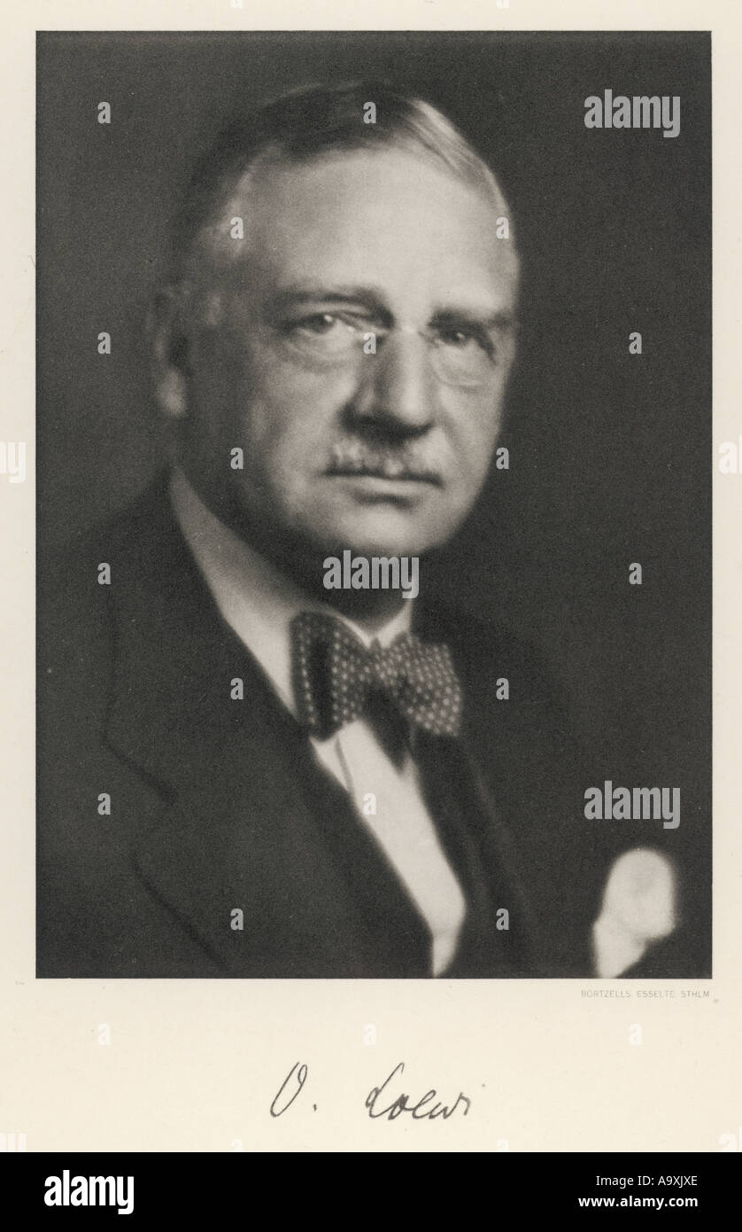 Loewi Otto Nobel 1936 Stock Photo