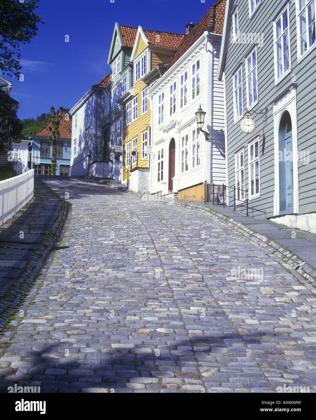 GAMLE BERGEN MUSEUM SANDVIKEN BERGEN HORDALAND NORWAY Stock Photo