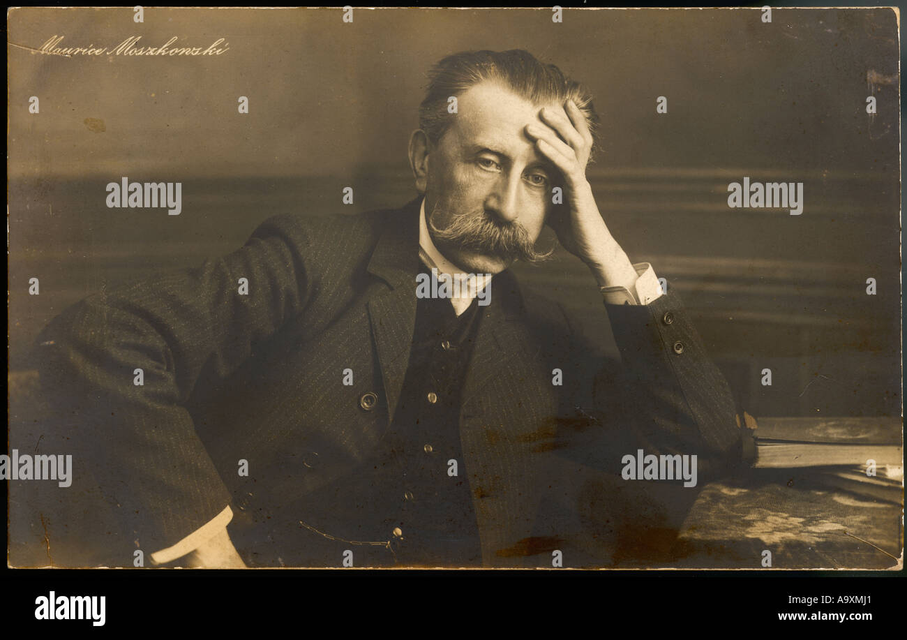 Moszkowski Postcard Stock Photo