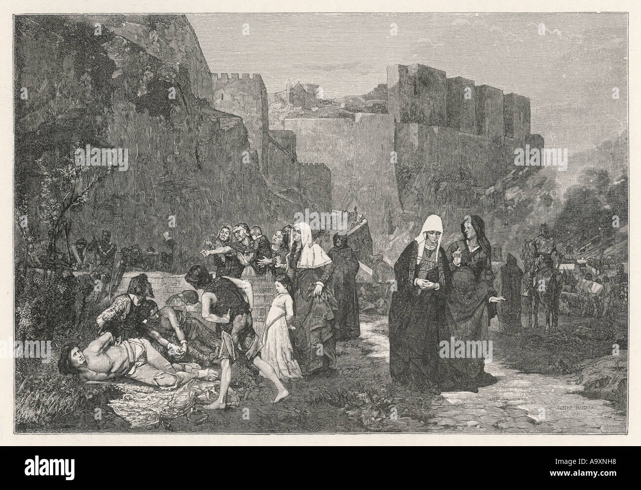 Albigensians Persecuted Stock Photo