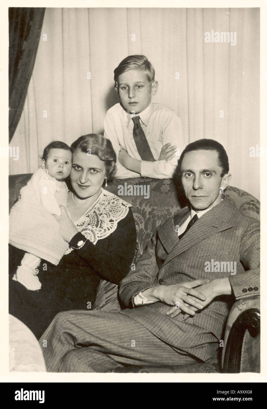 Goebbels And Family Stock Photo