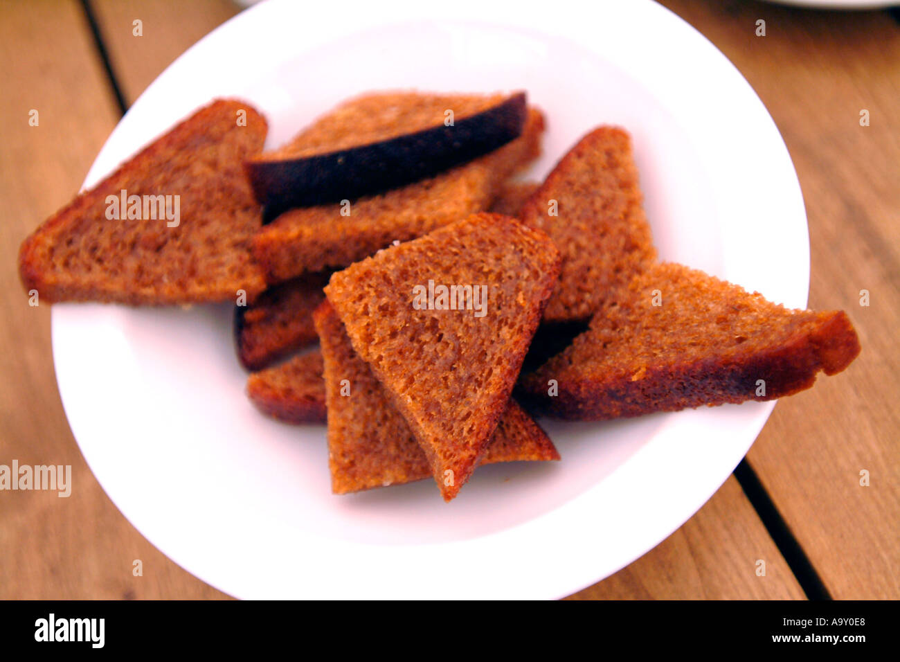 Garlic toast bread Latvia Stock Photo Alamy