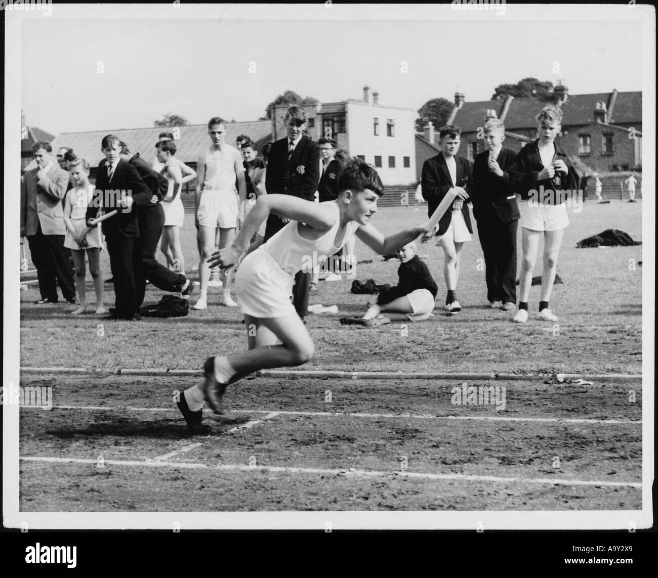 Sports Day Running 1950s Stock Photo 7120168 Alamy