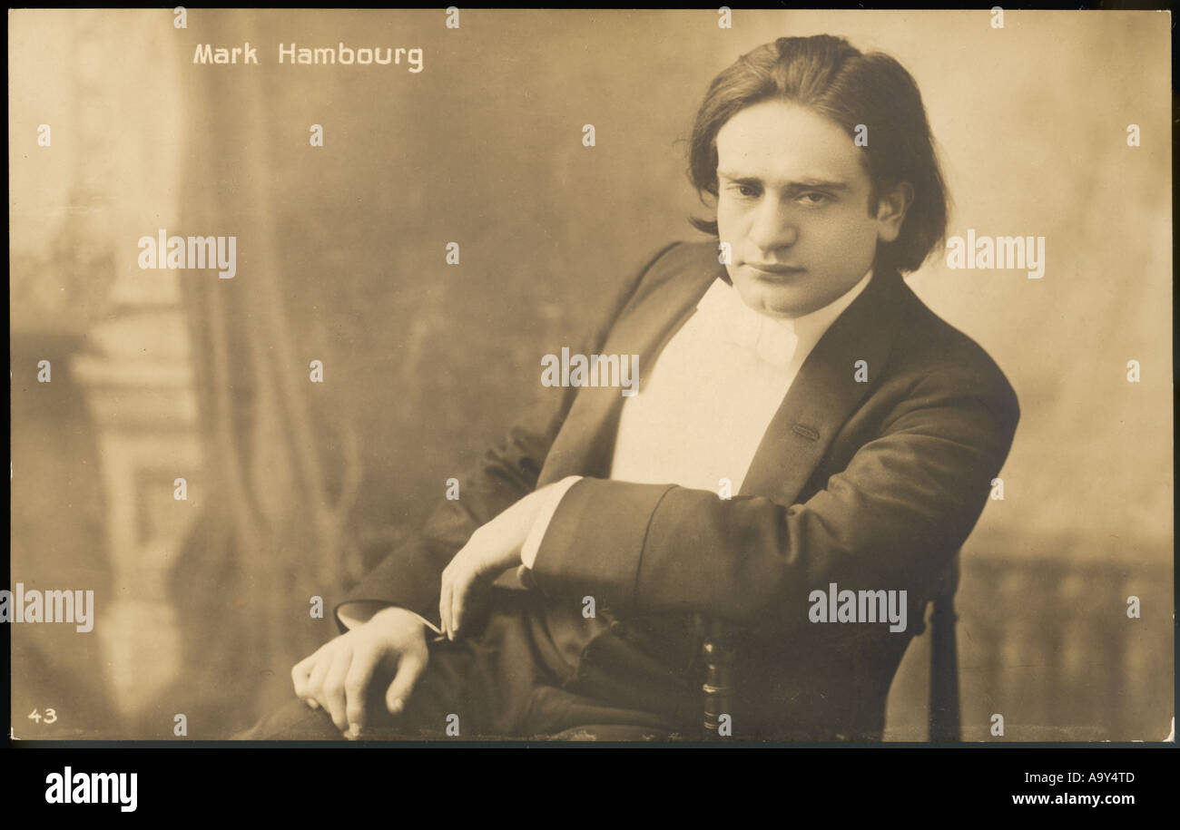 Mark Hambourg Pianist Stock Photo