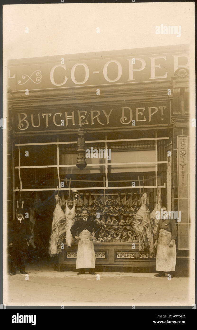 Co Op Butchery Dept. Stock Photo