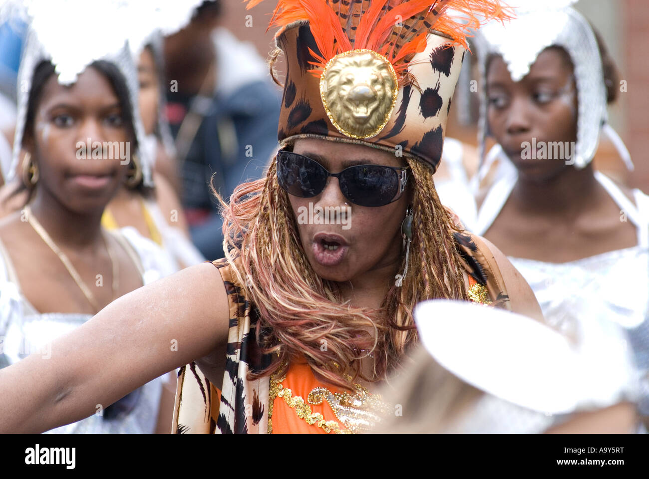 Caribbean carnival costume preston lancashire hi-res stock photography ...