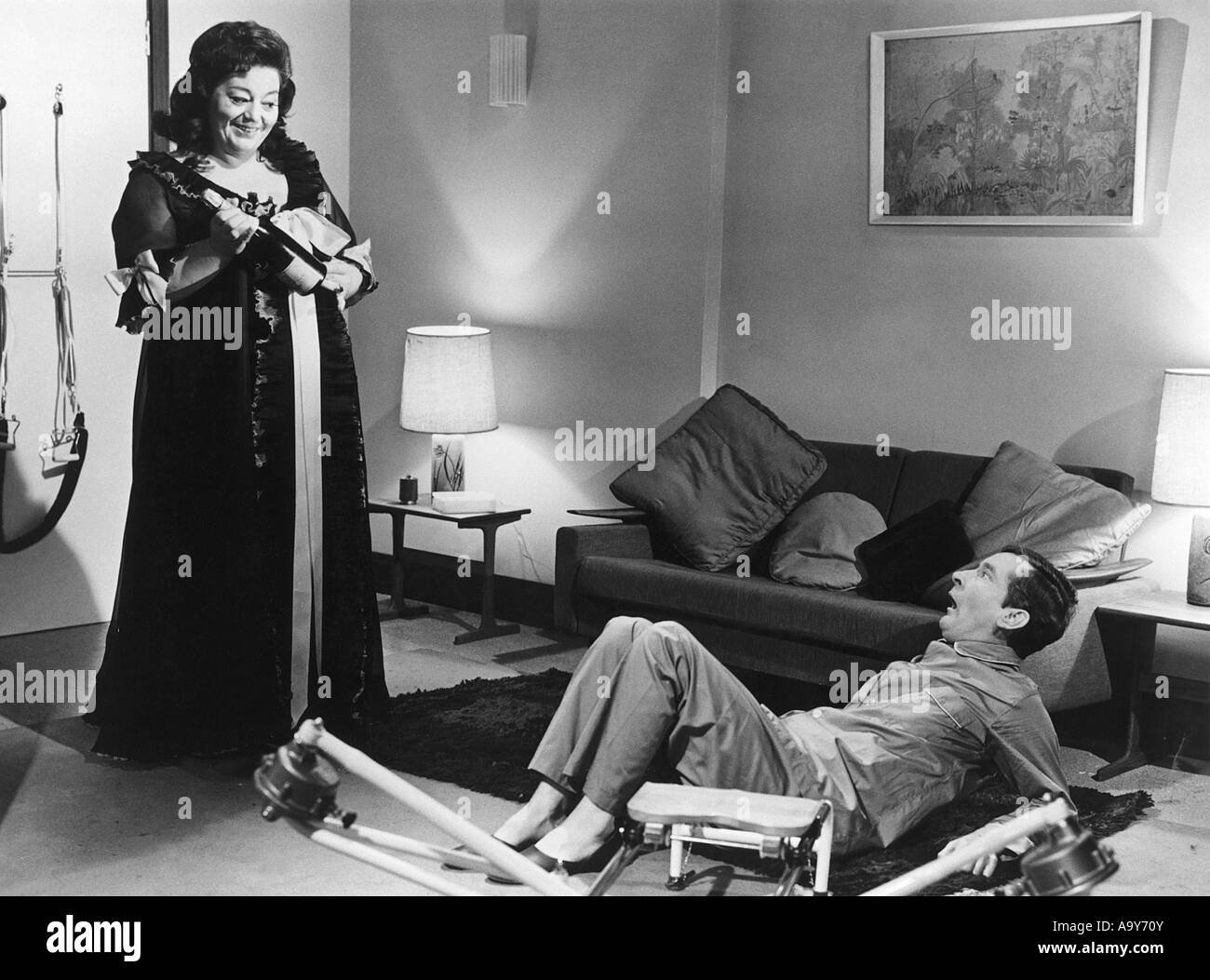 CARRY ON DOCTOR -  1968 Rank film with Hattie Jacques and  Kenneth Williams Stock Photo