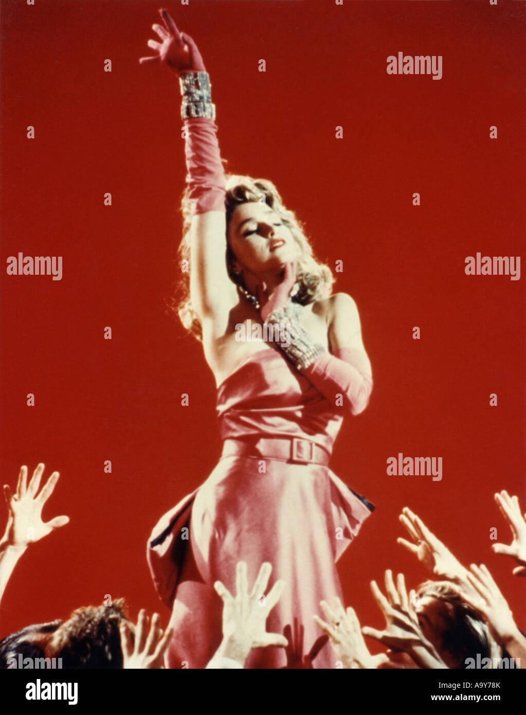 MADONNA  US singer/actress  in her 1985 Material Girl video Stock Photo