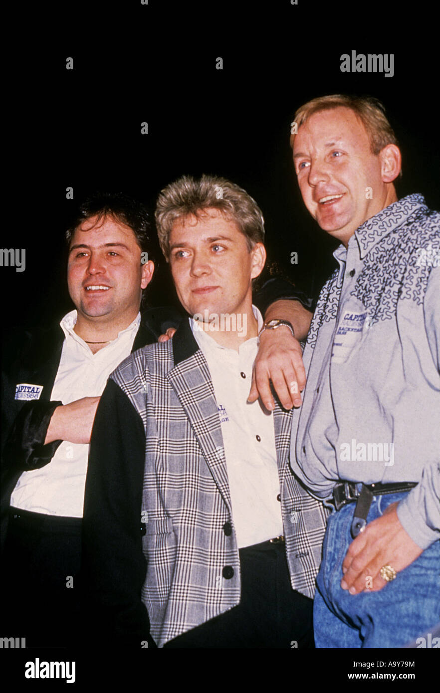 STOCK, AITKEN AND WATERMAN - UK record producers about 1985 - see Description below for left to right Stock Photo