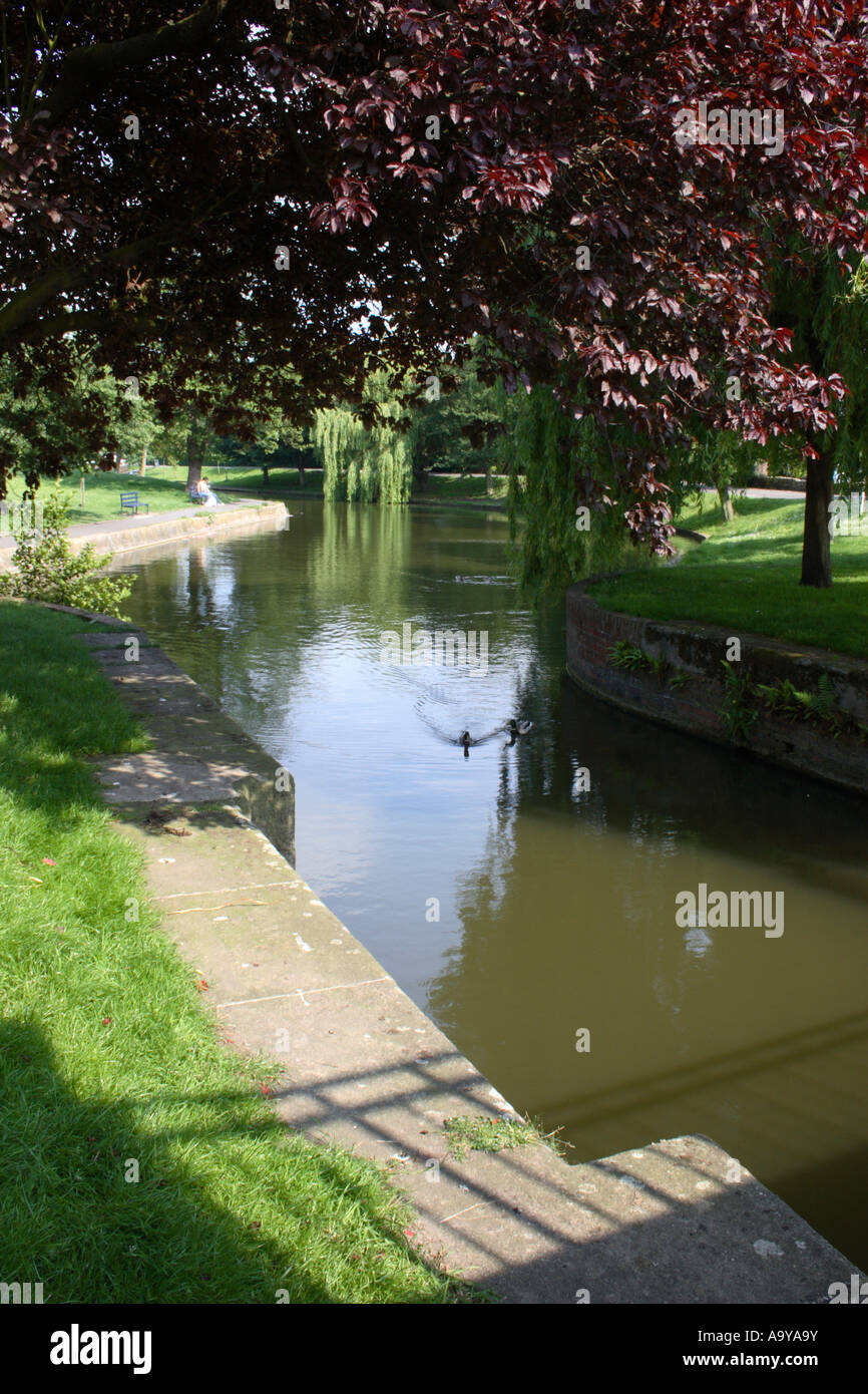 The military canal, Hythe, Kent, England. Stock Photo