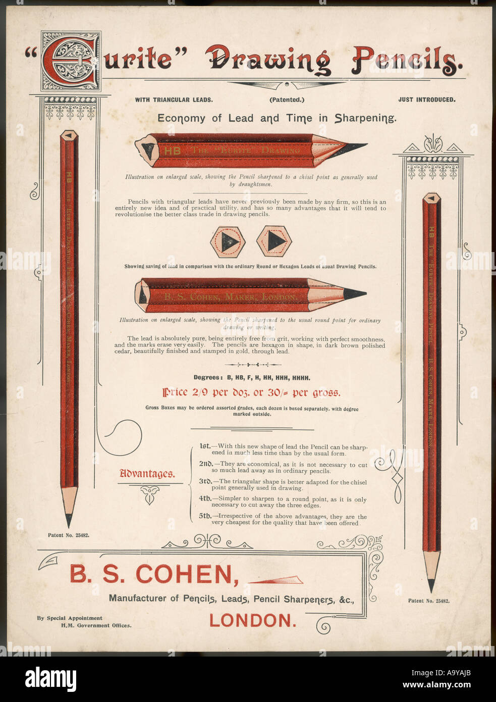 The Eurite Pencil Stock Photo Alamy