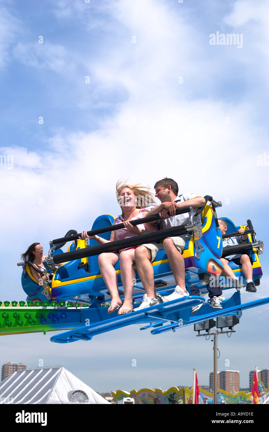 East pier fairground ride. Brighton, England Stock Photo