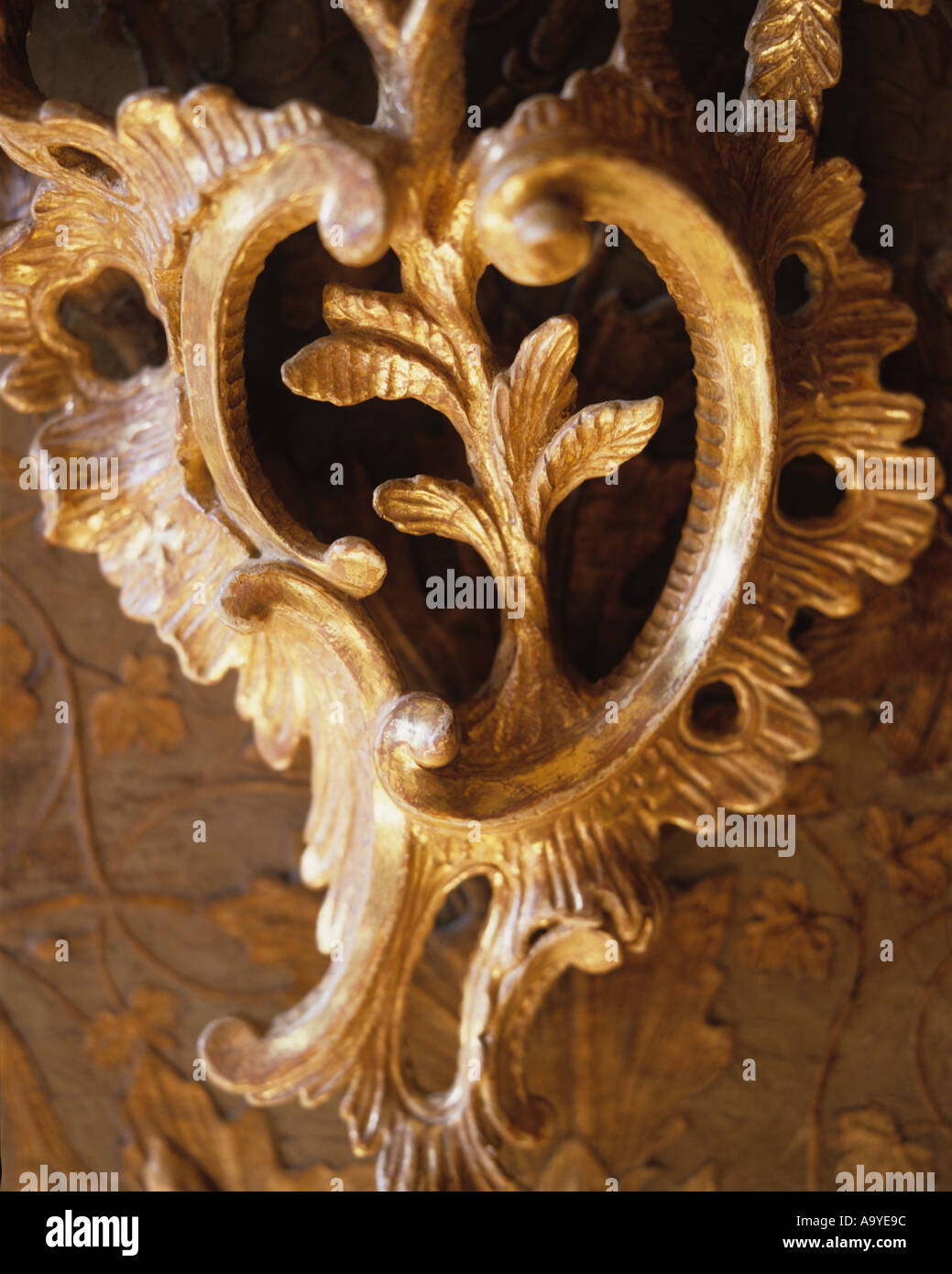 GILT ROCOCO BOISERIE Stock Photo - Alamy