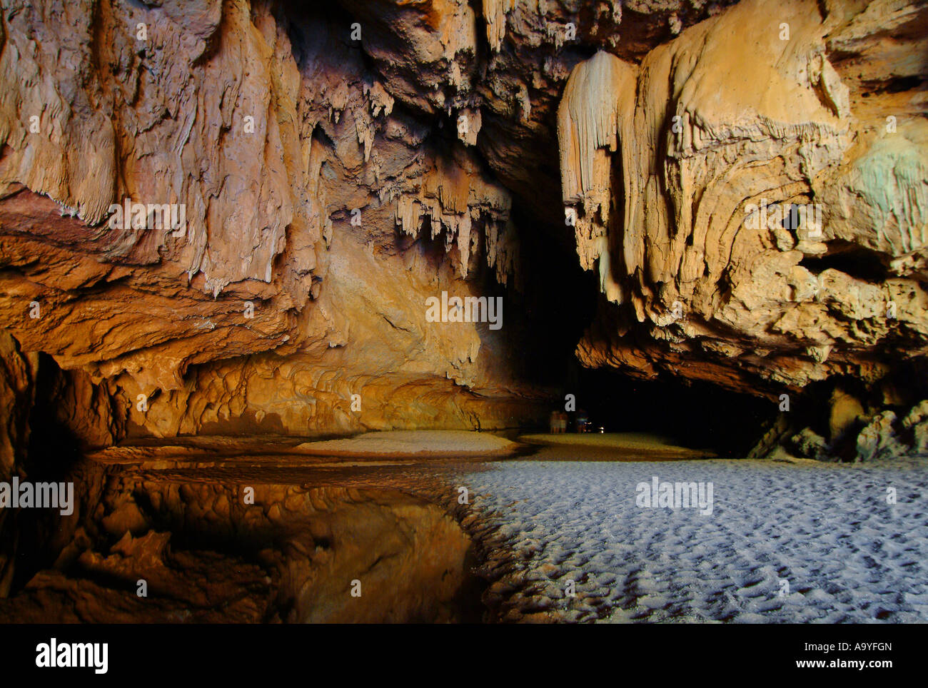Entrance of Tunnel Creek Cave, Kimberleys, Australia Stock Photo