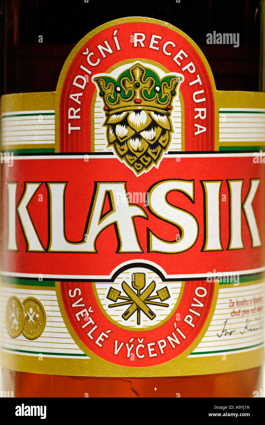 Czech beer, beer from Plzen, Pilsen, Bohemia, Czech Republik Stock
