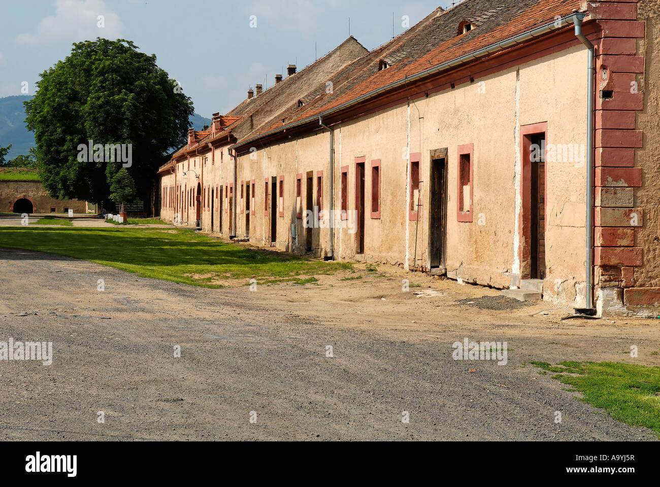 Gestapo prison Small Fortress Theresienstadt, Terezin, north Bohemia, Czech Republic Stock Photo