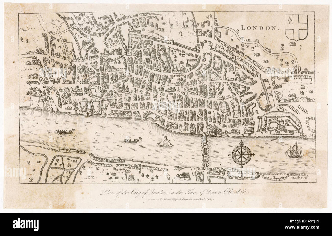 map london city late 16c