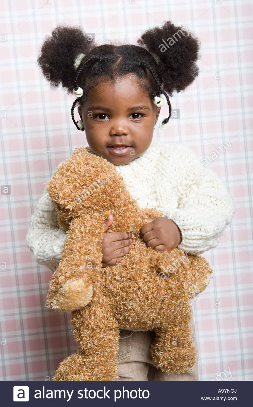 Girl Black Plaits Child Stock Photos Girl Black Plaits Child
