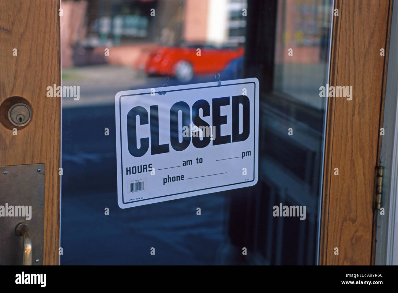 "Closed sign, USA Stock Photo Alamy